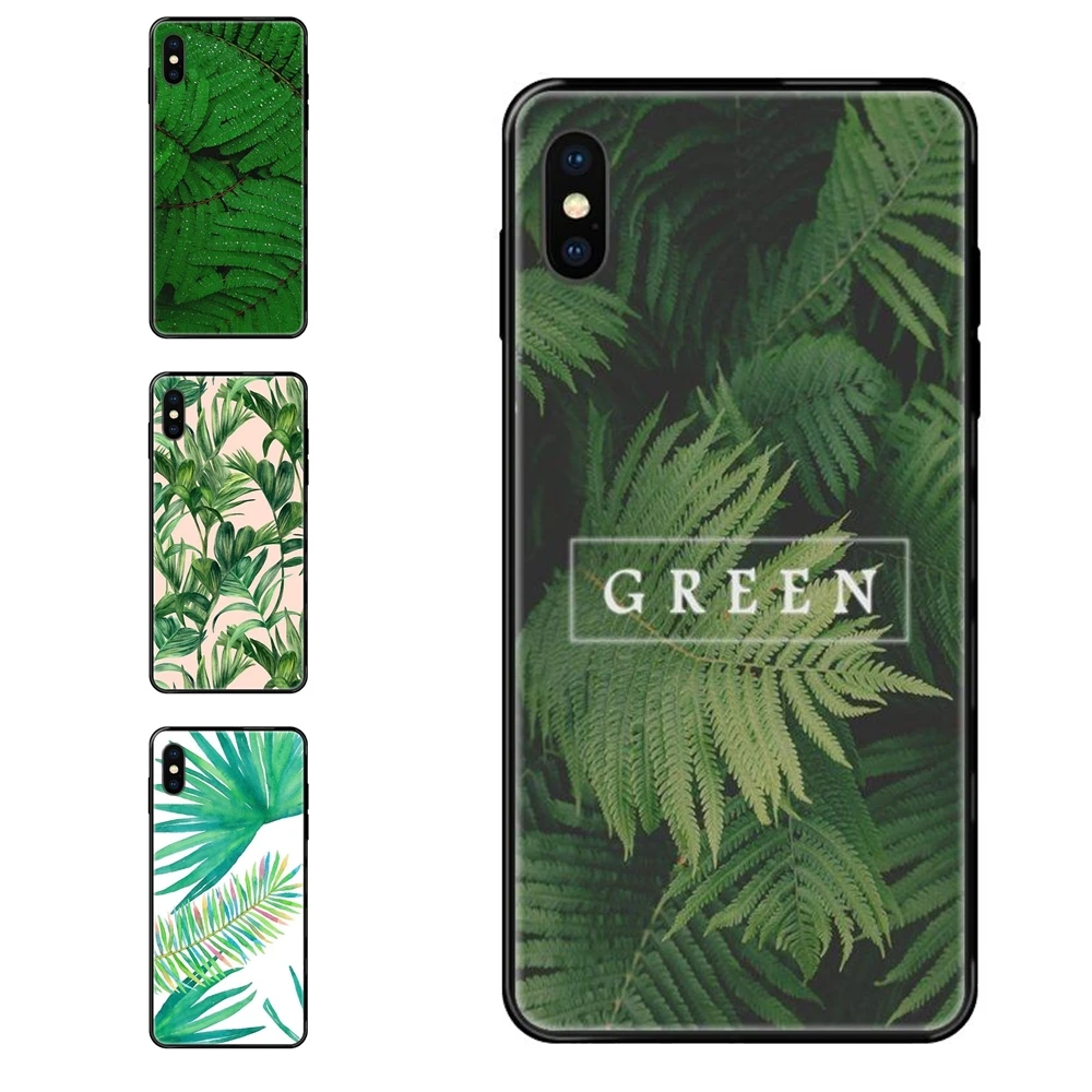 Для Huawei Honor 20 20i 20s 10 10i 6A 7A 7X 8C 8X 9 9A 9I 9X Lite Pro Green Plant Leaves Summer Colou Tpu Black Soft Shell | Мобильные