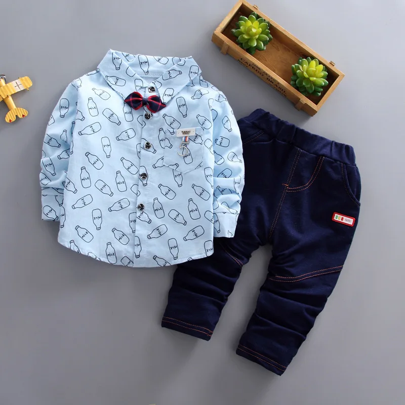 

2019 Infants Hoodie Suit Children Two-Piece Set Spring And Autumn CHILDREN'S Clothes Baby Autumn Shirt