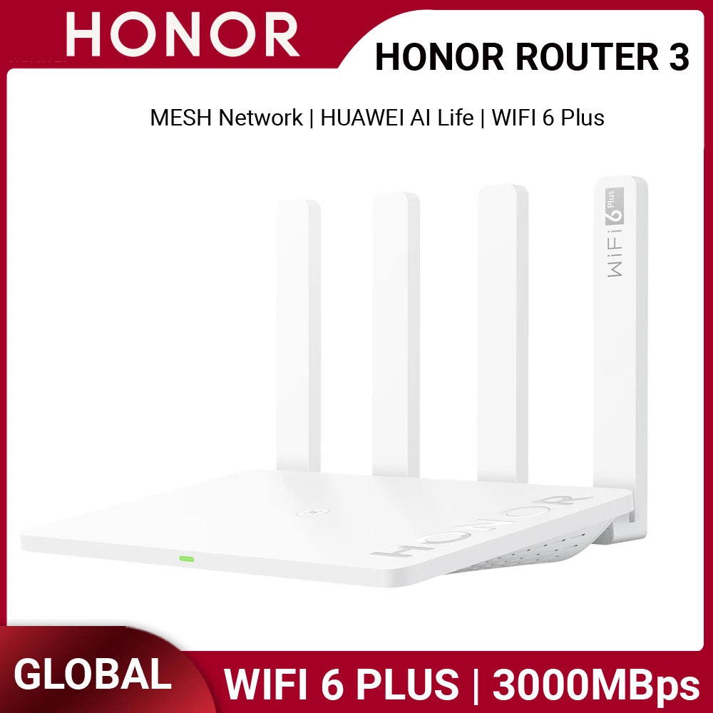 Danh Dự 3 Router Wifi Phiên Bản Toàn Cầu, wifi 6 Plus Lưới Wifi 5GHz 3000Mbps Bộ Mở Rộng Nhà Thông Minh Thiết Lập Dễ Dàng wireless modem amplifier