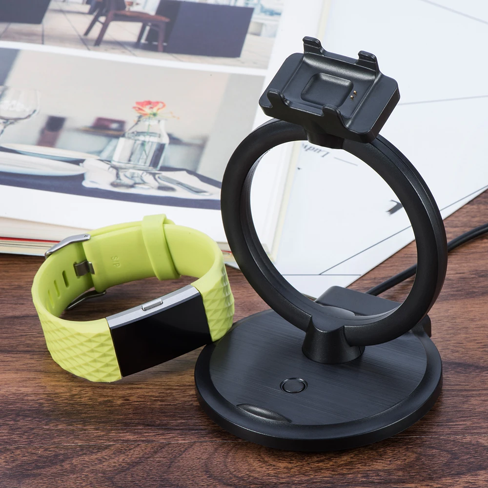 USB кабель для зарядки аккумулятора зарядная док-станция Держатель для Fitbits Charge 2