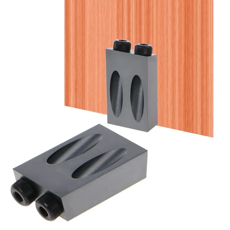 Pocket Hole Jig Kit 6/8/10mm Drive Adapter Set For Woodworking Angle Drilling Holes Guide Wood Tools