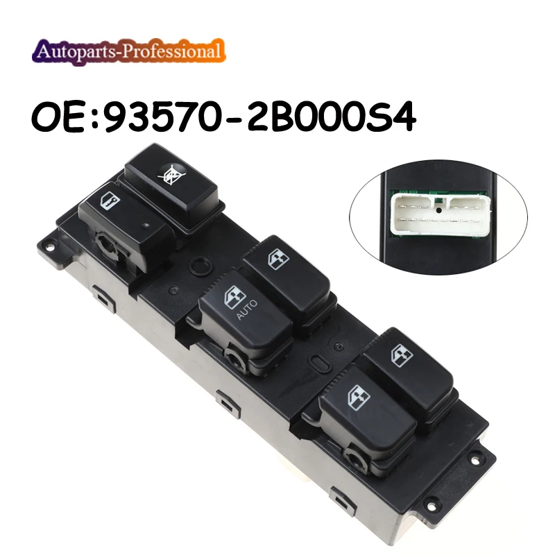 Переключатель Стеклоподъемника для Hyundai Santa Fe CM 2007-2011 935702B000S4 93570-2B000S4 83570-2B70054 371491-110