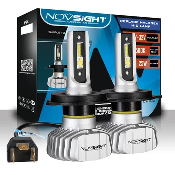 

NOVSIGHT Car H4 LED H7 Led Bulbs Car Headlight H1 H3 H11 H8 9005 HB3 9006 HB4 H13 50W 10000LM 6500k Auto Headlamp Led Fog Lights