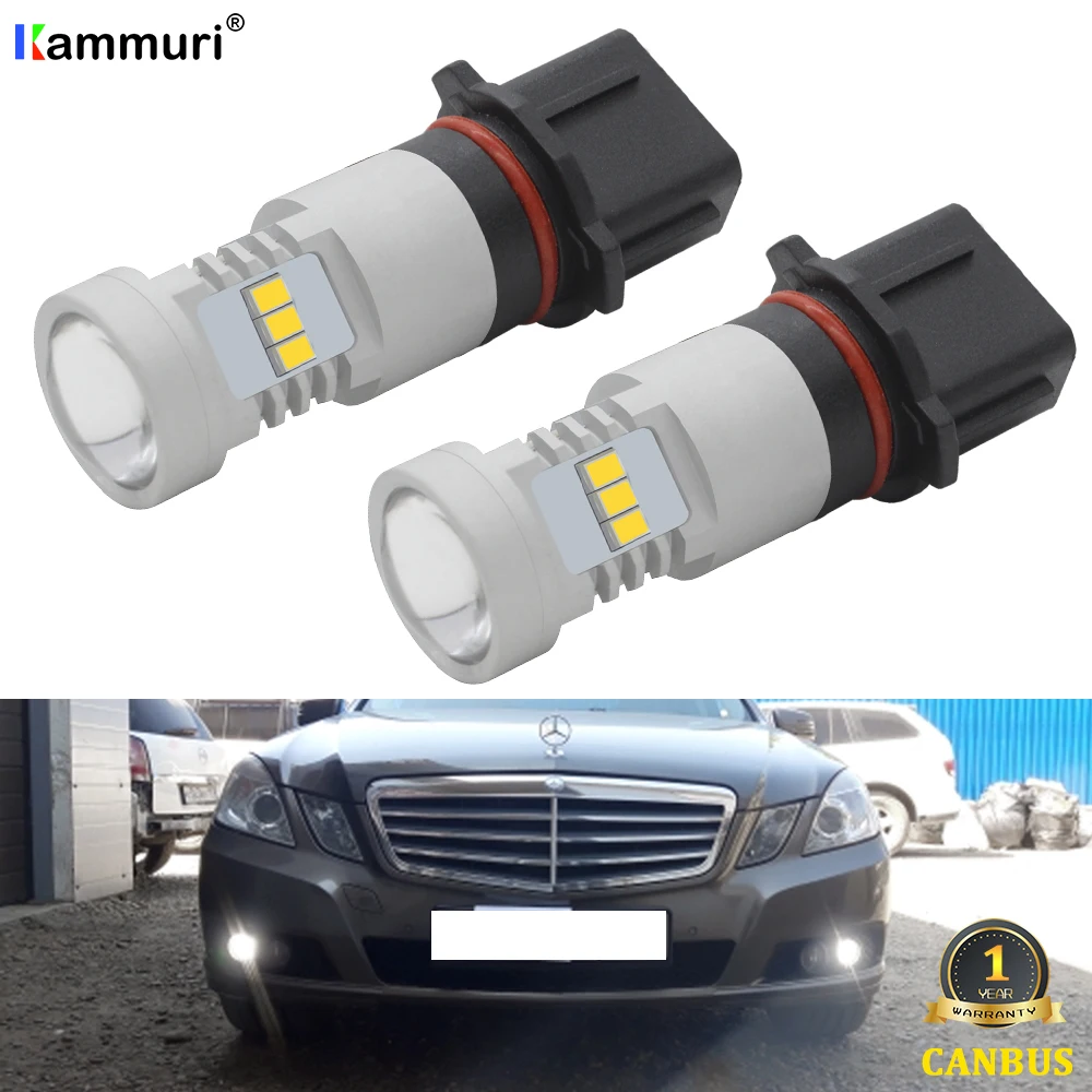 2 White Canbus Error Free P13w Sh23w Led Drl Daytime Running Light Bulbs For 2010 2011 Mercedes W212 C207 A207 E350 E550 Signal Lamp Aliexpress