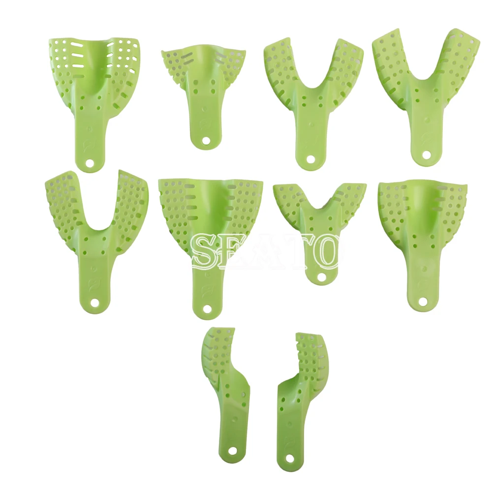 10 шт./партия пластиковые металлические материалы стоматологический лоток для