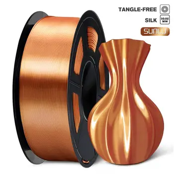 

PLA Filament 1kg Silk Texture 1.75mm Red Copper High Toughness Eco-friendly FDM 3D Printer Printing Material Tolerance 0.02mm