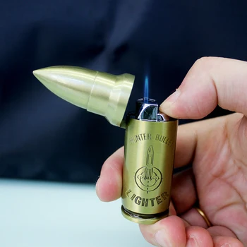 

Simulation bullet lighter metal bullet Military Windproof lighter high quality Man customization gift Cigarette lighter
