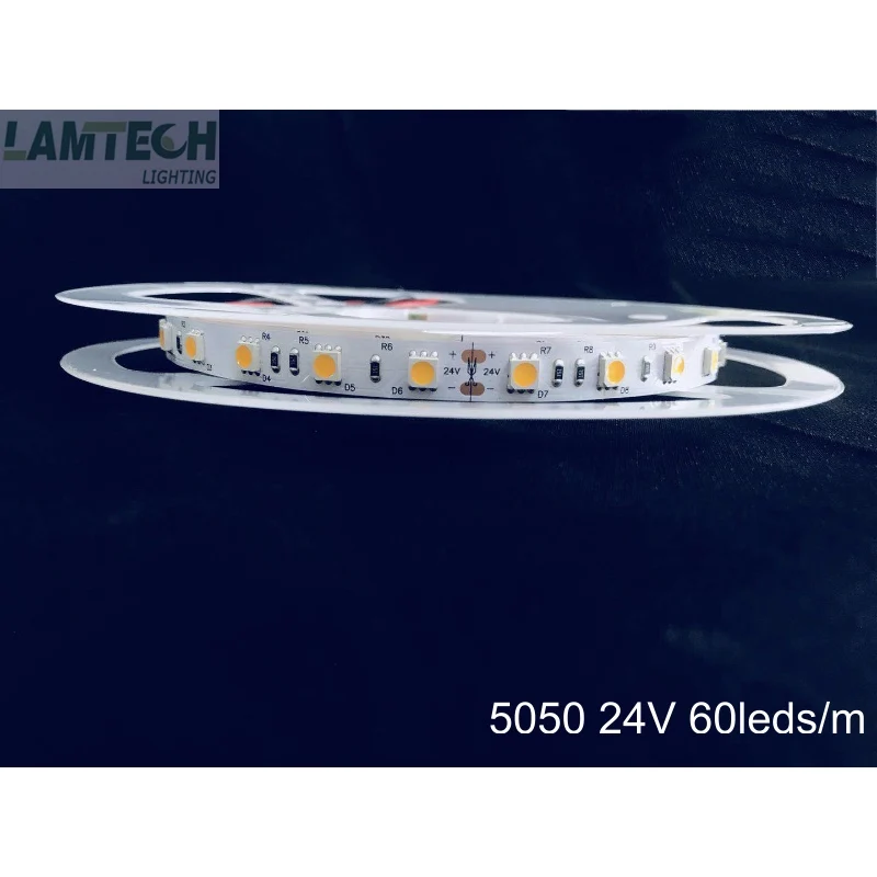 RGB SMD5050 60 Светодиодный s/m 2 года гарантии IP20 5 м 24 В светодиодный светильник
