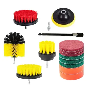 

14pcs Drill Brush Attachments Set Extend Long Attachment for bathroom cleaner
