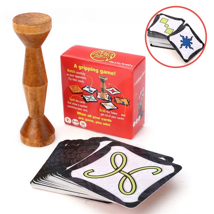 

2020 New Totem Express English board game jungle token run fast pair speed forest for party fun cards 80 cards/set