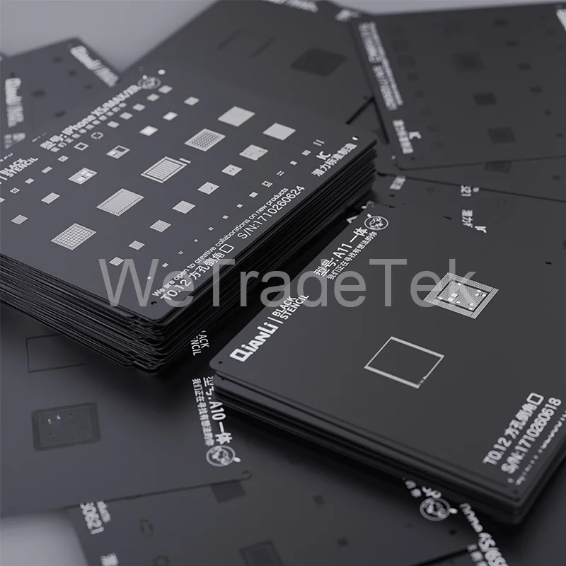Qianli черный плюс BGA трафарет для iPhone X XS XR XSMAX 8P 8 7P 6P NAND IC чип квадратное отверстие трафарет
