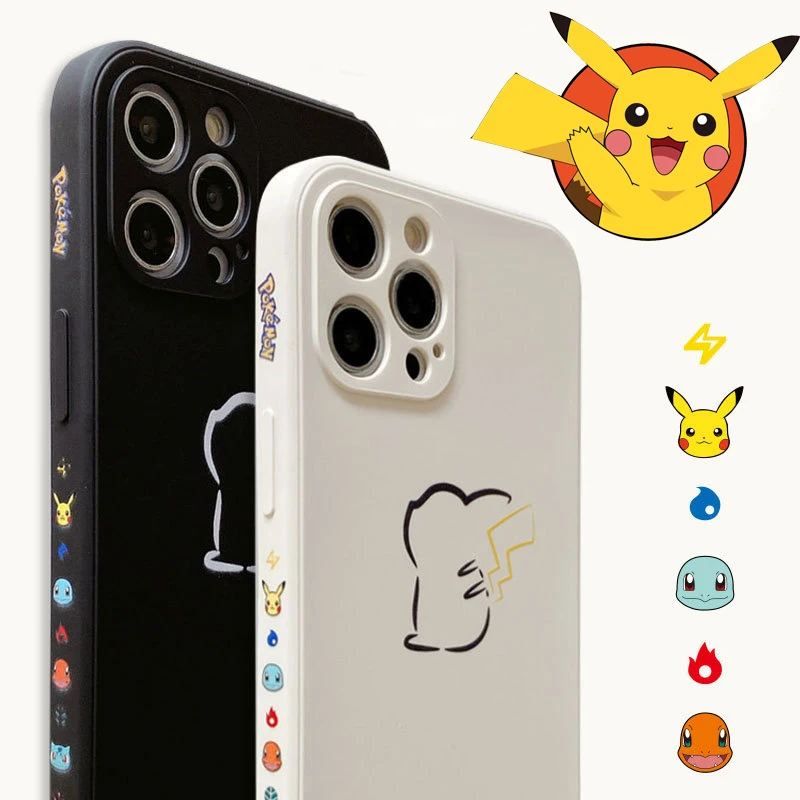 Чехол для телефона с покемоном Пикачу IPhone11 11pro 12 12pro Iphone7 8P X XS XR XSMAX милый
