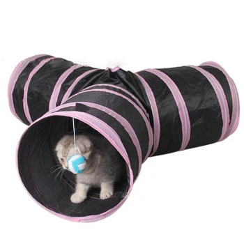 

Foldable Cat Tunnel Play Cat Way Funny Indoor Outdoor Hanging Training Tool Rabbit Animal Play Exercising Tubes Kitten Cat Cave