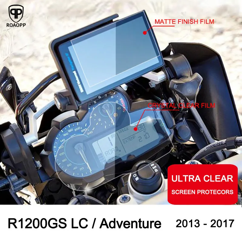 

ROAOPP Motorcycle Cluster Scratch Protection Film Cluster Screen Protector for BMW R1200GS LC Adventure ADV R1200/R 1200 GS