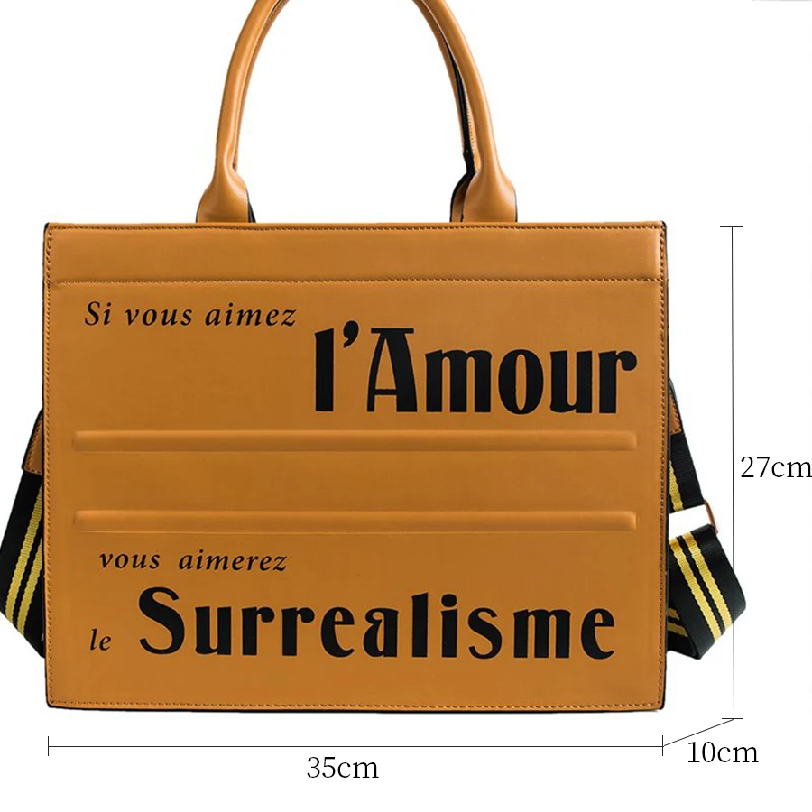 Винтажные сумки через плечо с буквенным принтом женские дамские роскошные