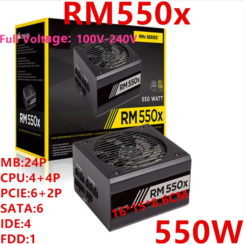 Ærlighed trimme på New Original Psu For Corsair Brand Atx Full Module 80plus Gold Silent Power  Supply 550w Switching Power Supply Rm550x - Pc Power Supplies - AliExpress