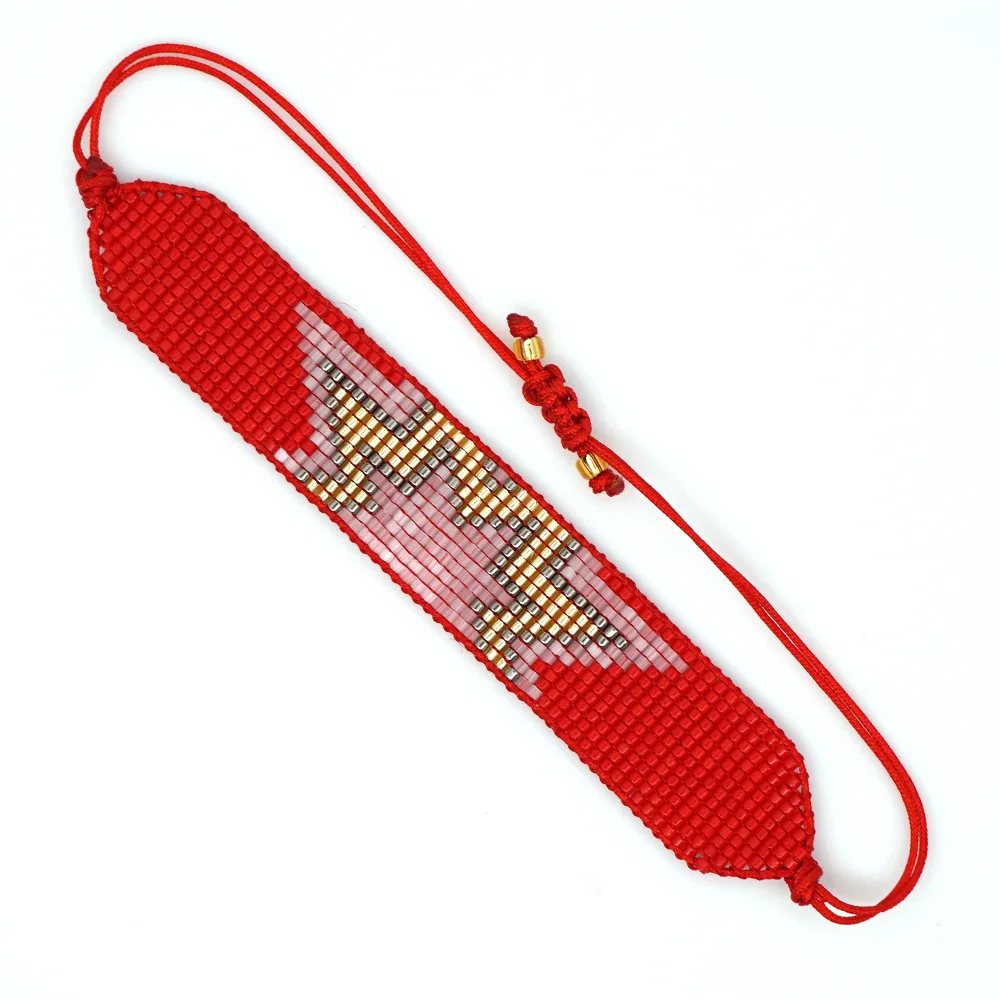 SHINUSBOHOPulseras Mujer Moda MIYUKI Classic Bracelet Women Men's Delica Insta Jewelry Handmade Weaving Machine Beads - Окраска металла: MI-B190569A