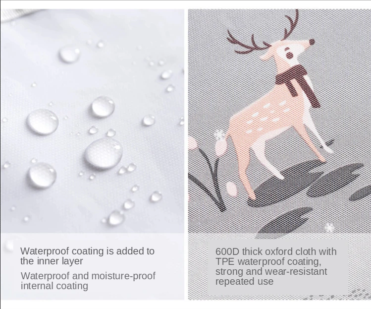 Oxford Waterproof Clothes Storage Bag Large Capacity Portable Folding Closet Organizer Pillow Quilt Blanket Case Bed Under Pouch