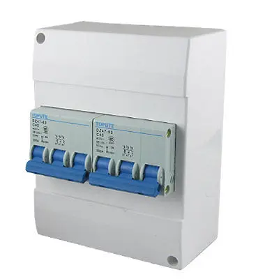 AC 400V 40A 3P+ 3P 6 полюсов на выключенном мини-выключателе