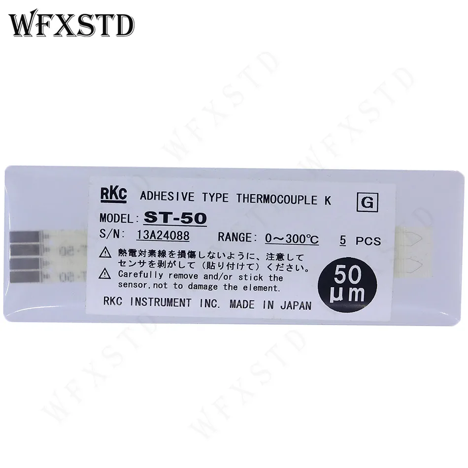 50um Temperature Line Sensor thermocouple For RKC ST-50 Paste type measuring surface