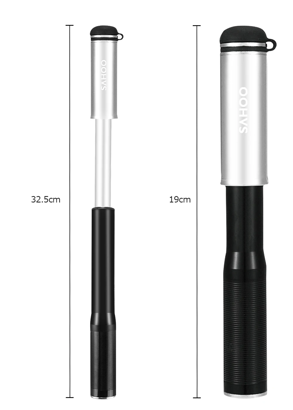 Sahoo Bicycle Pump Bike Pump Schrader Mini Bike Air Tire Pump Reversible Presta and Schrader High Pressure Ball Inflator