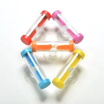 

New 5Colors 3mins Colorful Hourglass Sandglass Sand Clock Timers Desktop Clock Color Random Mini Hourglass Home Decoration 1 PCS