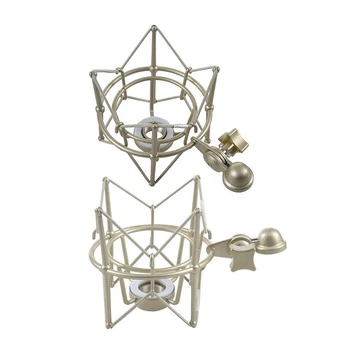 

AMS-Recording Studio Metal Shockmount Clip Suspension Spiders Bracket Microphone Stand for Broadcast Mic Holder