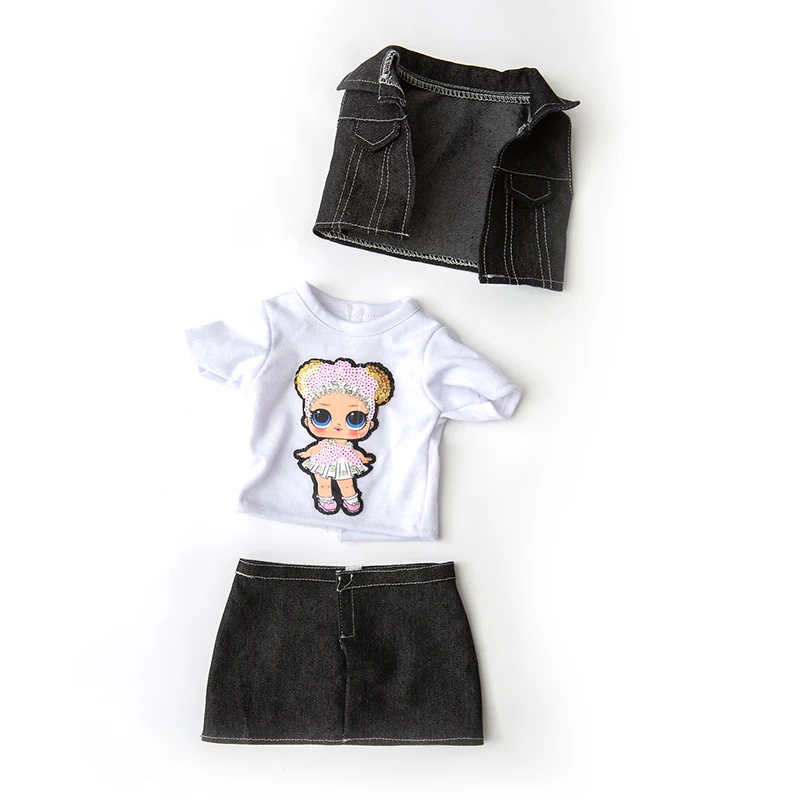 Born New Baby Fit 18 дюймов 40 см-43 см Кукла 3 шт ковбойский костюм синий розовый красный кролик одежда аксессуары для ребенка подарок на день рождения