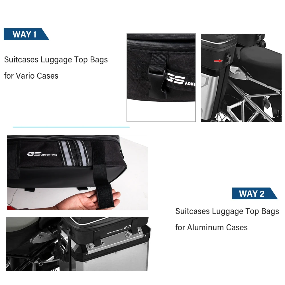 For BMW R1200GS R1250GS R 1250 GS Adventure LC Motorcycle Saddle Bag Saddlebag Tailbag Tail Bag Mount Panniers Rack Top case