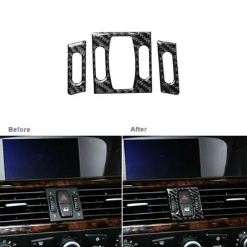 

3Pcs Air Outlet Trim Auto Interior Cover For BMW 5 Series E60 2004-2010
