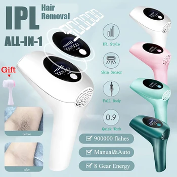 

900000 Flash Permanent IPL Laser Depilator Professional LCD Laser Hair Removal Painless Photoepilator Hair Remover Machine Women
