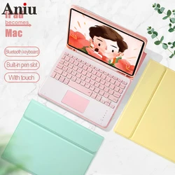 Funda para iPad Air 4, cubierta con teclado compatible con Bluetooth, para iPad Air 2 2020 9,7 8th Air 3 10,2 10,5 iPad Pro 11 Mini 6, 10,9