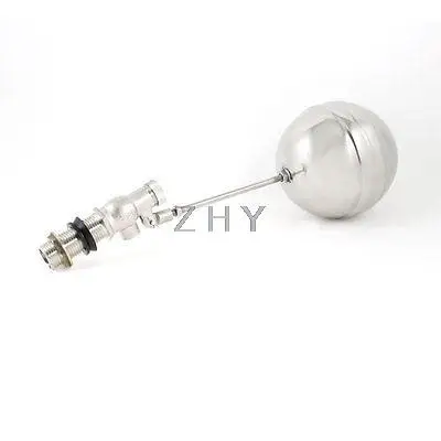 

Tank Pool Liquid Level Metal Floating Ball Valve 1/2" PT Threaded