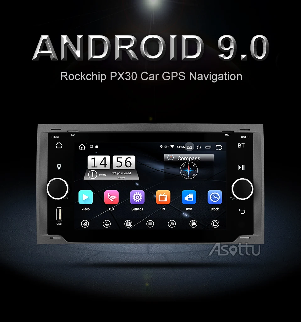 Top Android 9.0 Car DVD PX30 for Ford Mondeo C-max focus galaxy S-max fusion ranger escape expedition fiesta car dvd car stereo 0