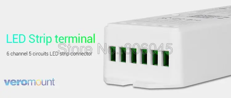 Miboxer WL5 2,4G 5 в 1 WiFi светодиодный контроллер для одноцветного CCT RGB RGBW RGB+ CCT Светодиодная лента поддержка Amazon Alexa Голосовое управление