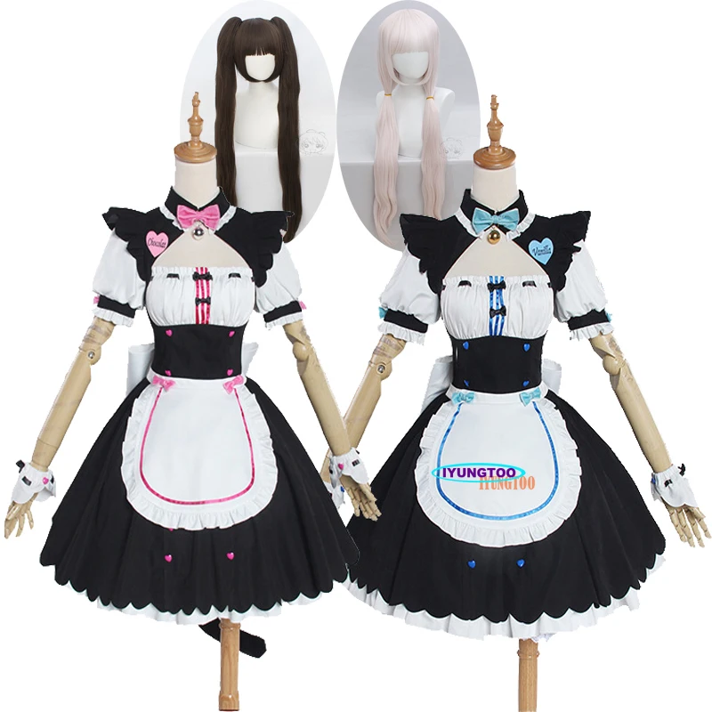 Косплей Костюм Nekopara шоколадной и ванильной расцветки для женщин девушек косплей