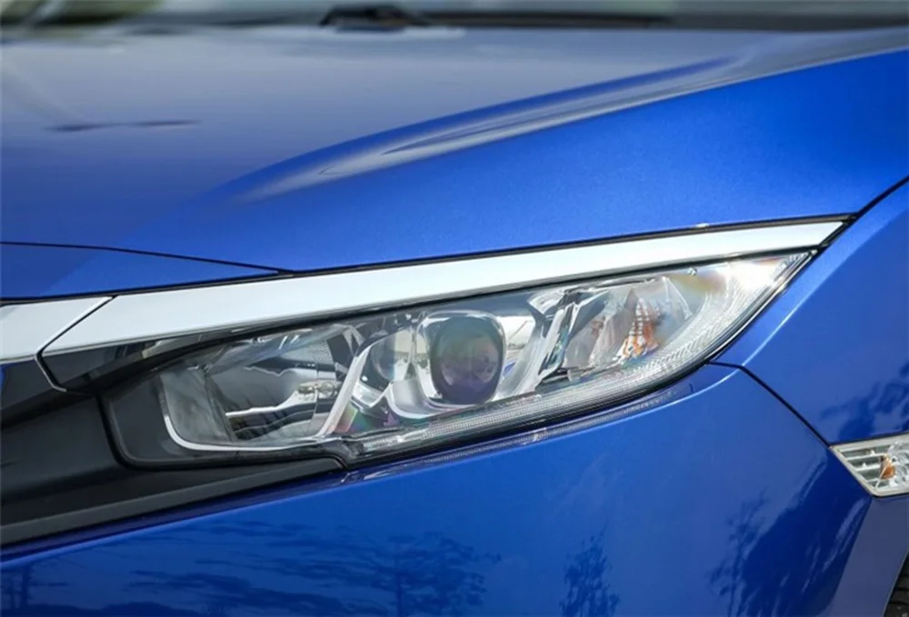 Для Honda Civic фары автомобиля прозрачные линзы Авто оболочка Крышка