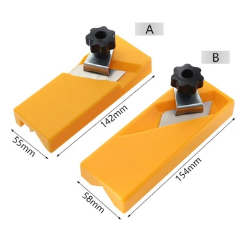 

Plastic Plasterboard Quick Edge Trimming Device 142mmx55mm/154mmx58mm Right-Angle Flat-Angle Woodworking Planer Hand Tools