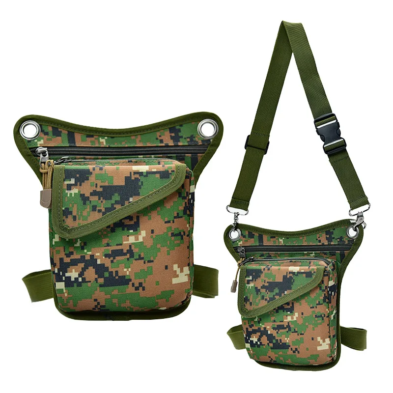 Camouflage A Мужская нейлоновая поясная сумка, новинка, мотоциклетная поясная сумка, военная поясная сумка, набедренный карман, мужские сумки на плечо - Цвет: Camouflage A