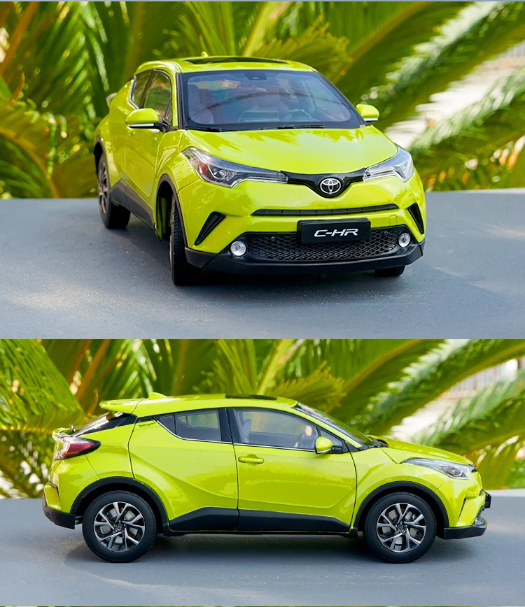 1:18 Высокая тщательная TOYOTA C-HR CHR сплав модель автомобиля статические металлические модельные автомобили с оригинальной коробкой