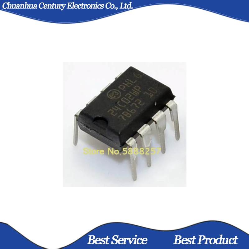 

10 Pcs/Lot 24C02WP M24C02-WBN6P M24C02-WBN6TP DIP8 New and Original In Stock