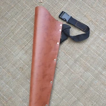 Охотничий 45 см Стрела Лук Колчан Shoulderback держатель коровья кожа колчан для стрел стрельба принадлежности для охоты