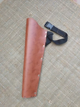 

Hunting 45cm Arrow Bow Quiver Shoulderback Holder Cow Leather Quiver For Arrows Shooting Hunting Accessories