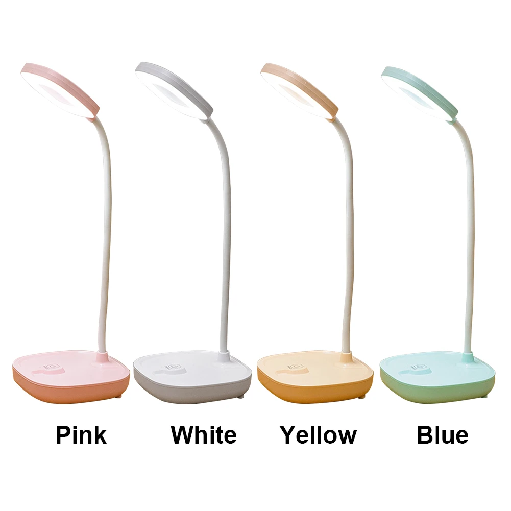 Touch Reading USB Charging Home Multifunction Children Desk Lamp Flexible Sensitive Portable Stable Study 360 Degree Rotation
