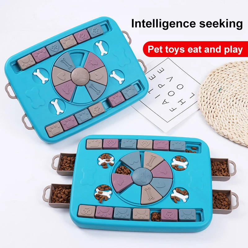 Educational Dog Feeder Toys Leaking Food Box Pet Dispenser Training Interactive Small Large Cat Puppy Supplies |