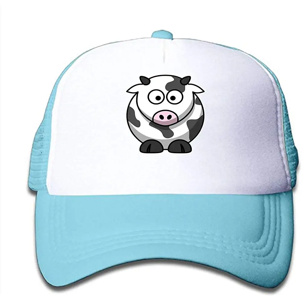 HHNYL сетчатая Кепка Kawaii корова Дальнобойщик шляпы бейсболки регулируемые для детей малышей