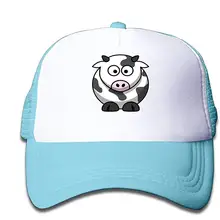 HHNYL сетчатая Кепка Kawaii корова Дальнобойщик шляпы бейсболки регулируемые для детей малышей