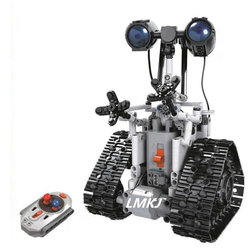 RC строительные блоки РОБОТ 7112 408 шт пульт дистанционного управления электрические роботы дизайнер совместим с инженерными игрушки RC автомобиль