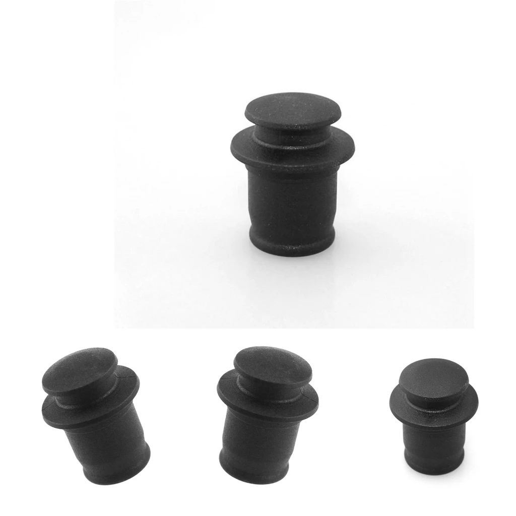 4pcs Dustproof Plug For Car Automobile Lighter Socket Dust Cap Black