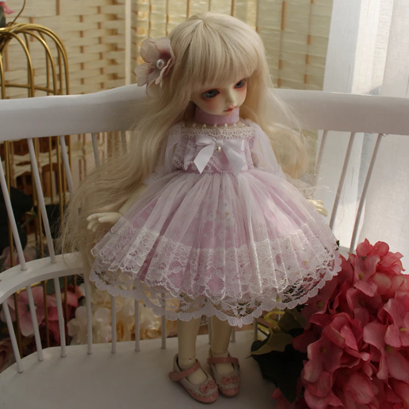 BJD кукла платье Blyth платье 1/6 1/4 платье костюм розовая цветная Кукла Одежда для 1/6 1/4 BJD Blyth платье для куклы кукла аксессуары